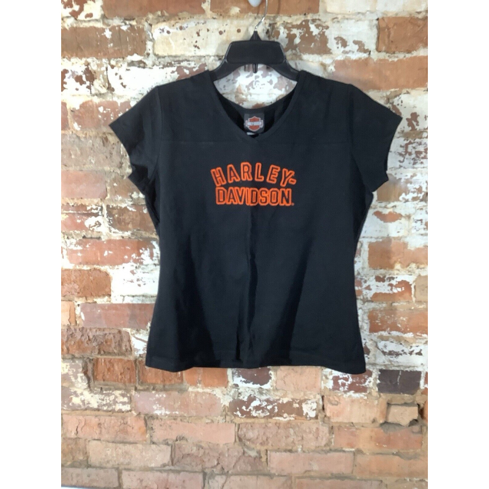 Harley Davidson Y2K Women’s Micro Mesh Shirt In Black L